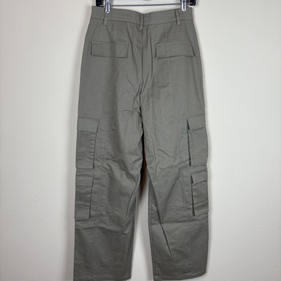 NWT JluxLabel Olive Green 100% Cotton Cargo Pants with 4 Side Pockets; Size M - Picture 6 of 12
